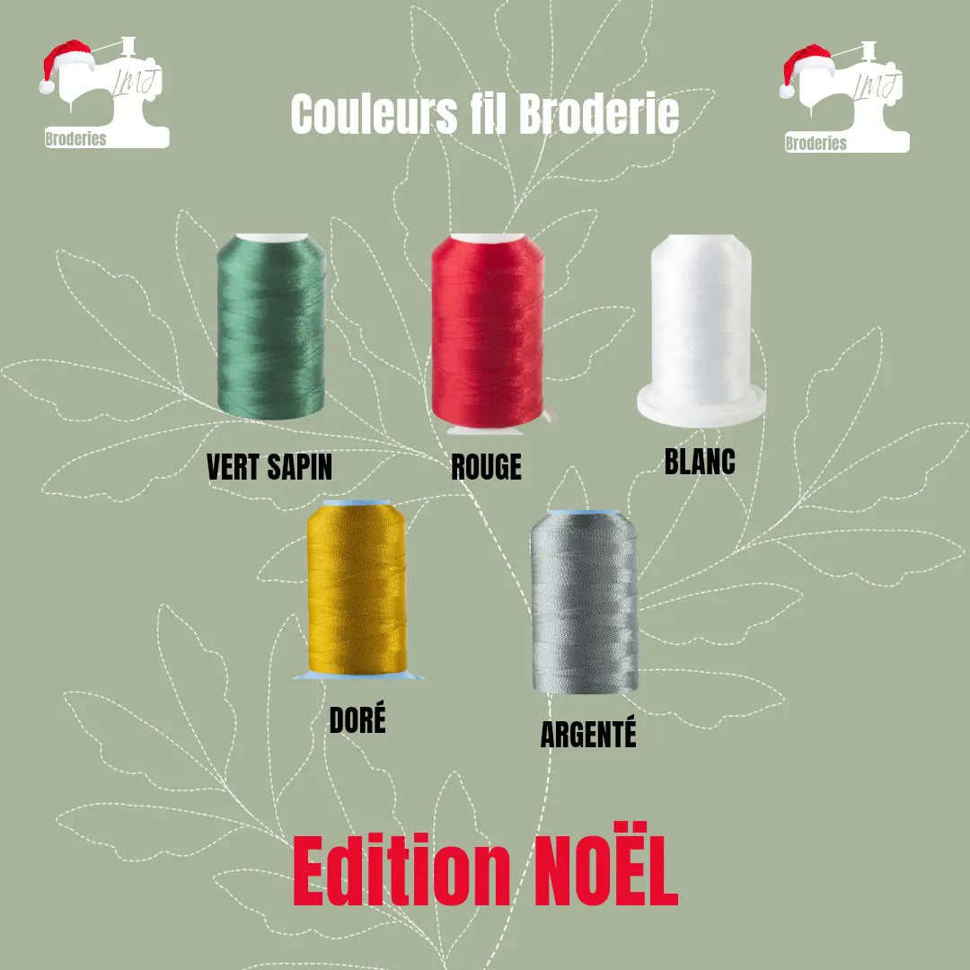 Bonnet de Noël en maille avec pompon personnalisé avec le prénom de votre enfant LMJbroderies 