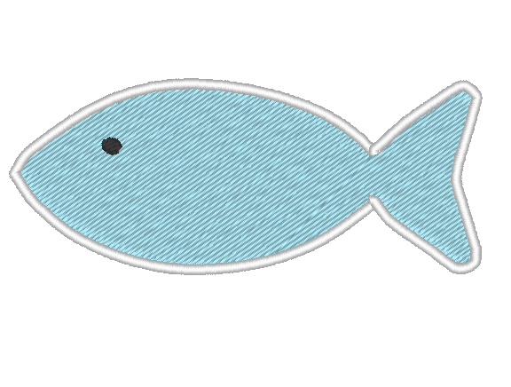 Motif poisson LMJbroderies ! cadeau personnalisé 