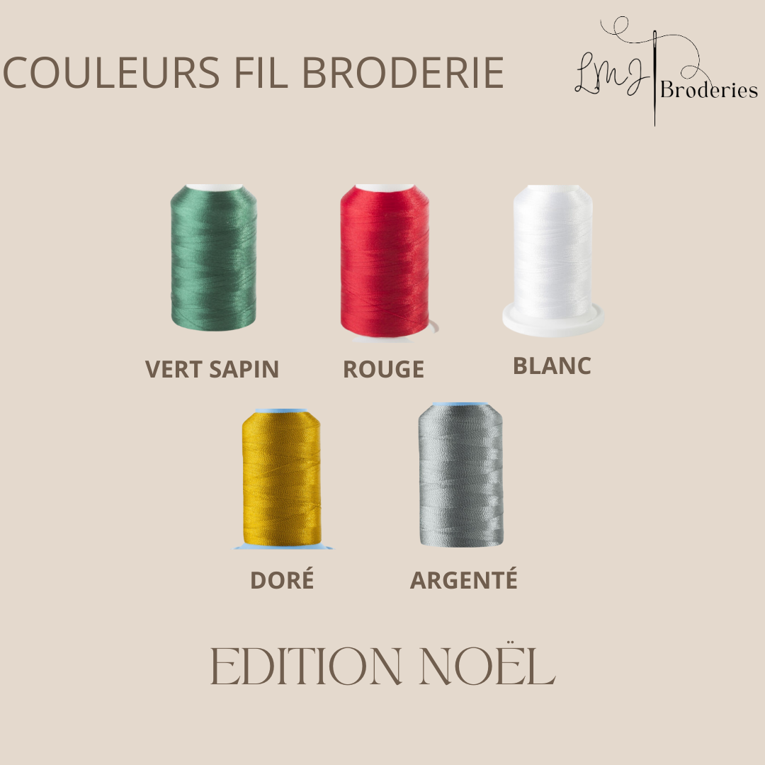 Tenue de Noël bébé personnalisée prénom brodé – Ensemble tricoté naissance 0-3 mois – Cadeau 1er Noël LMJbroderies LMJbroderies ! cadeau personnalisé 