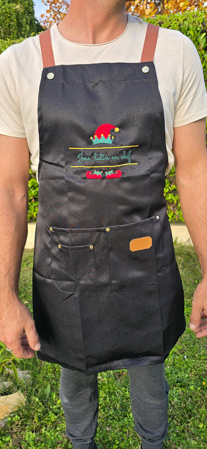 (Copie) Tablier de cuisine / barbecue personnalisé | cadeau unique et orignal pour la fête des grands pères ou  la fête des pères LMJbroderies  25.00