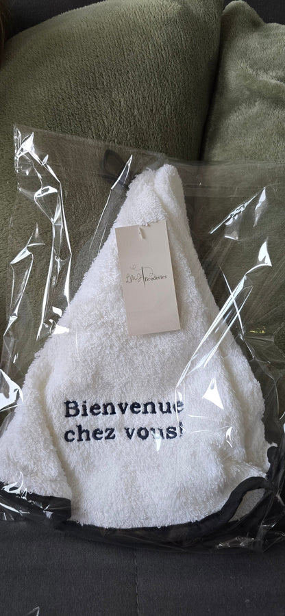 Essui main, torchon | cadeau client LMJbroderies 