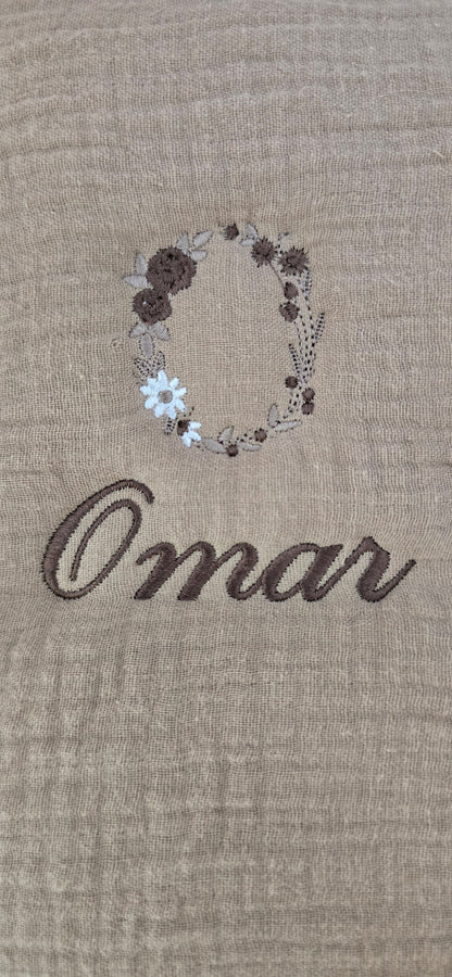 Motif initiale Fleurie Majuscule LMJbroderies ! cadeau personnalisé 